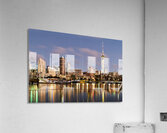 Auckland skyline with buildings and Sky Tower during evening Acrylic Print