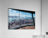 Aerial view of Auckland city and the financial district in New Z Acrylic Print