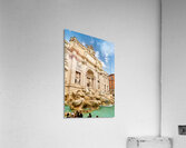 Visit to trevi fountain in rome lazio italy Acrylic Print