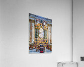 Visitors at the altar of Church of St. Ignatius of Loyola in Rom Acrylic Print