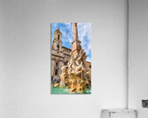 Visit Fontana dei Quattro Fiumi in Piazza Navona in Rome Acrylic Print