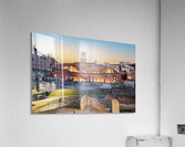 Trajans Market in Rome during sunset at Fori Imperiali Acrylic Print