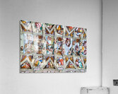 Michelangelo ceiling painting at Vatican Museums in Rome Acrylic Print