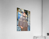 Portrait of a woman in Jerusalem Israel walking on a street Acrylic Print