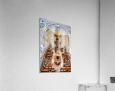 Visit to Hurva Synagogue in Jerusalem with people praying and st Acrylic Print