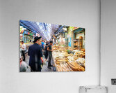 Visitors explore Mahane Yehuda Market in Jerusalem during daytim Acrylic Print