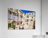 Roman columns in the Jewish quarter of Jerusalem showcase histor Acrylic Print