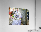 Beggar in the old city of Jerusalem seeks help from passersby Acrylic Print