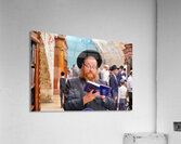 Orthodox Jews pray at the Western Wall in Jerusalem Acrylic Print