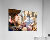 Prayer at the wailing wall in jerusalem by orthodox jews Acrylic Print