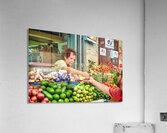 Local vendor sells fresh produce in Mahane Yehuda Market Acrylic Print