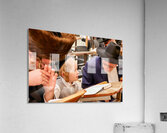 Orthodox Jews pray at the Wailing Wall in Jerusalem Israel Acrylic Print