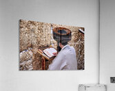 Prayers at the wailing wall in jerusalem israel Acrylic Print