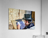 Orthodox Jews at the Wailing Wall in Jerusalem during prayer Acrylic Print