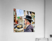 Visitors explore Mahane Yehuda Market in Jerusalem during the da Acrylic Print