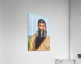 Portrait of a bearded man in Khimsar Rajasthan India Acrylic Print