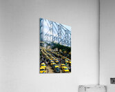 Taxis lined up in Calcutta Kolkata near the Howrah Bridge Acrylic Print