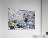 Cityscape view of blue houses in Jodhpur Rajasthan in India Acrylic Print