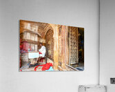 Traditional haveli house in Jaisalmer Rajasthan with tailor wor Acrylic Print