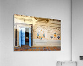 Decorated painted house in Jaisalmer Rajasthan shows local art Acrylic Print