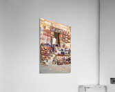 Selling leather bags in Jaisalmer from a shop Acrylic Print