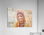 Portrait of a woman in Jaisalmer Rajasthan India Acrylic Print