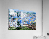 Cityscape view of blue buildings in Jodhpur Rajasthan Acrylic Print
