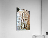 Carved statue inside Jain temples in Ranakpur Rajasthan Acrylic Print