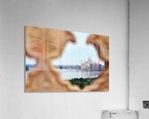View of Taj Mahal Palace from a distance in Agra India Acrylic Print
