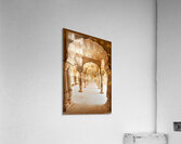 Amber Palace hall with arches and columns in Rajasthan India Acrylic Print
