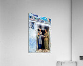Women stand at their house door in Bundi Rajasthan Acrylic Print