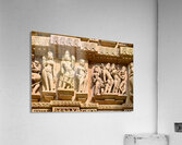 Exploring temple carvings of Khajuraho in Madhya Pradesh India Acrylic Print
