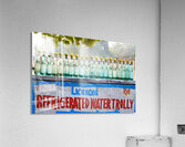 Selling refrigerated water bottles in Delhi India Acrylic Print