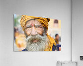 Portrait of a man in Orchha Madhya Pradesh India during the da Acrylic Print