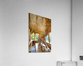 Nandi shrine in Khajuraho Madhya Pradesh shows ancient stone ca Acrylic Print