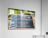 Welcome sign at Khajuraho Group of Monuments in Madhya Pradesh Acrylic Print