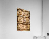 Hindu erotic temples in Khajuraho Madhya Pradesh showcase sculp Acrylic Print