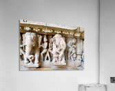 Hindu temples of Khajuraho in Madhya Pradesh showcase carvings Acrylic Print