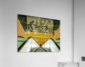 Toledo station view in Naples Metro with artwork above Acrylic Print