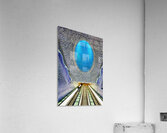People travel down escalators at Toledo station in Naples Metro Acrylic Print