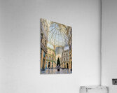 Visitors enjoy Galleria Umberto I in Naples for the holidays Acrylic Print