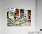Cloister of the clarisses at santa chiara in naples campania ita Acrylic Print
