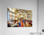 Visitors enjoy coffee and food at Caffe Gambrinus in Naples Acrylic Print