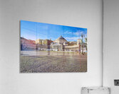 Piazza del Plebiscito in Naples shows a clear day with stone pav Acrylic Print