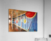 Artwork at metro subway station in Naples Campania Italy Acrylic Print