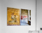 Exploring ancient wall painting in Pompeii archaeological site Acrylic Print
