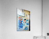 Street graffiti in Quartieri Spagnoli Naples showcases local cu Acrylic Print