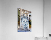 Graffiti of sofia loren in naples spanish quarters Acrylic Print