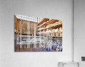 Pompeii site showing artifacts and a plaster cast of a victim Acrylic Print