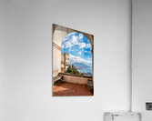 View of gulf of naples and mount vesuvius from historic location Acrylic Print
